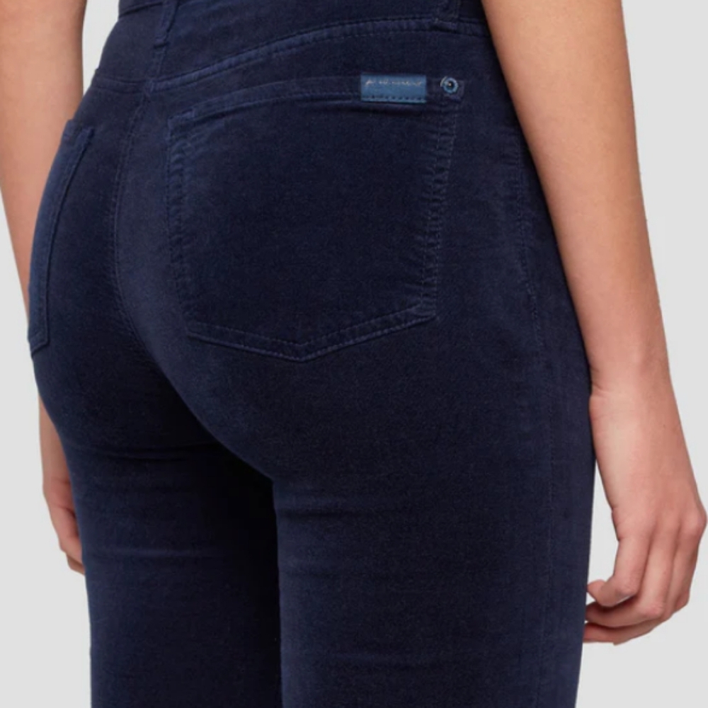 VELVET HIGH WAIST SLIM KICK IN INK